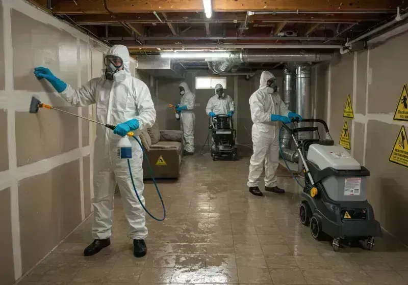 Basement Moisture Removal and Structural Drying process in Lafayette County, MO